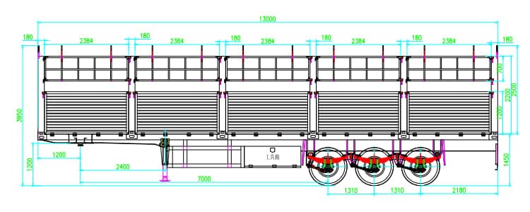 Tri Axle Fence trailer for Sale in Papua New Guinea