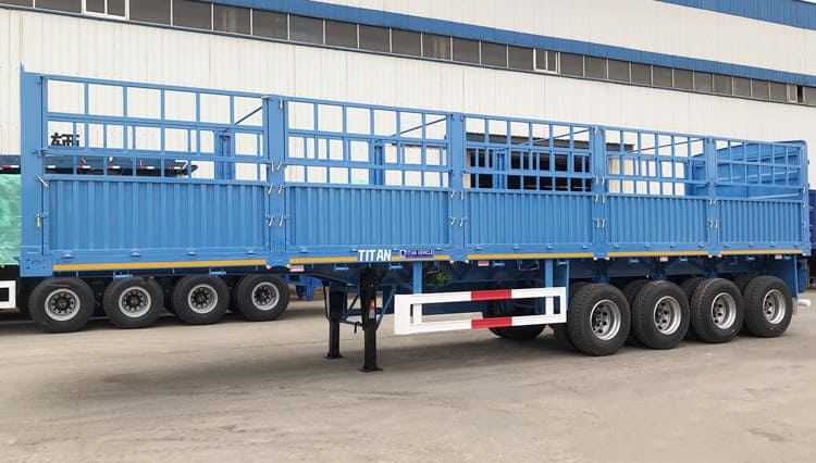 4 Axle Fence Stake Trailer for Sale in Papua New Guinea