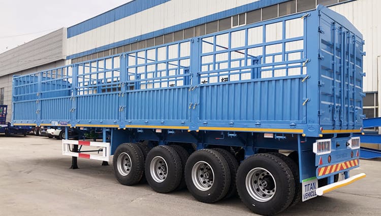 4 Axle Fence Stake Trailer for Sale in Papua New Guinea
