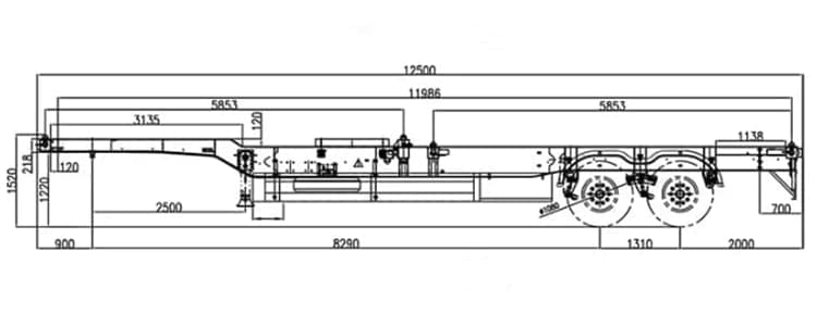 Shipping Container Trailer for Sale in Papua New Guinea