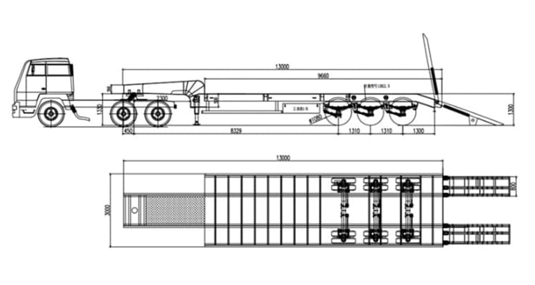 Heavy Haul Low Bed Loader Trailer for sale in Papua New Guinea