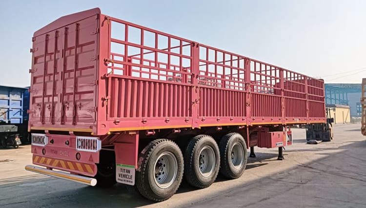 3 Axle Fence Cargo Semi Trailer for Sale in Papua New Guinea
