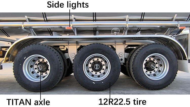 TITAN 3 Axle Stainless Fuel Tanker Trailer for Sale in Papua New Guinea