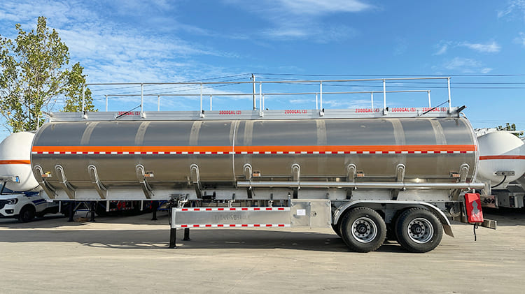 TITAN 2 Axle Aluminum Fuel Tanker Trailer for Sale in Papua New Guinea