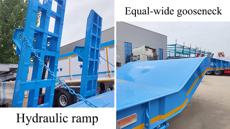 100 Ton Low Bed Trailer for Sale in Papua New Guinea