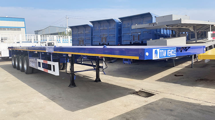 TITAN 80 Ton 40ft Flat Bed Semi Trailer for Sale in Papua New Guinea