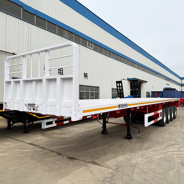 4 Axle 48 Foot Flatbed Container Trailer