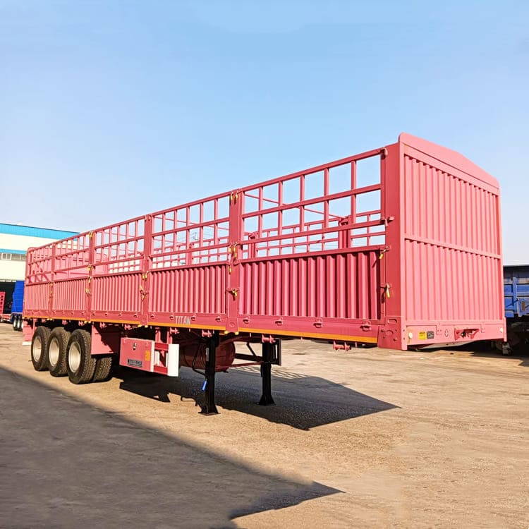3 Axle Fence Cargo Semi Trailer
