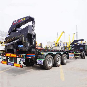 Side Lifter Trailer with Crane