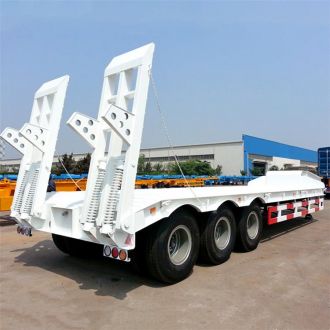 Tri Axle Low Bed Truck Trailer