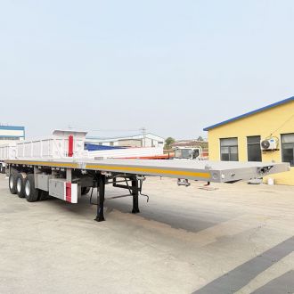 Tri Axle Flat Bed Semi Trailer