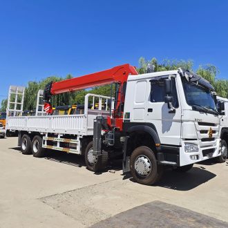 RHD Used Howo Crane Truck 8x4